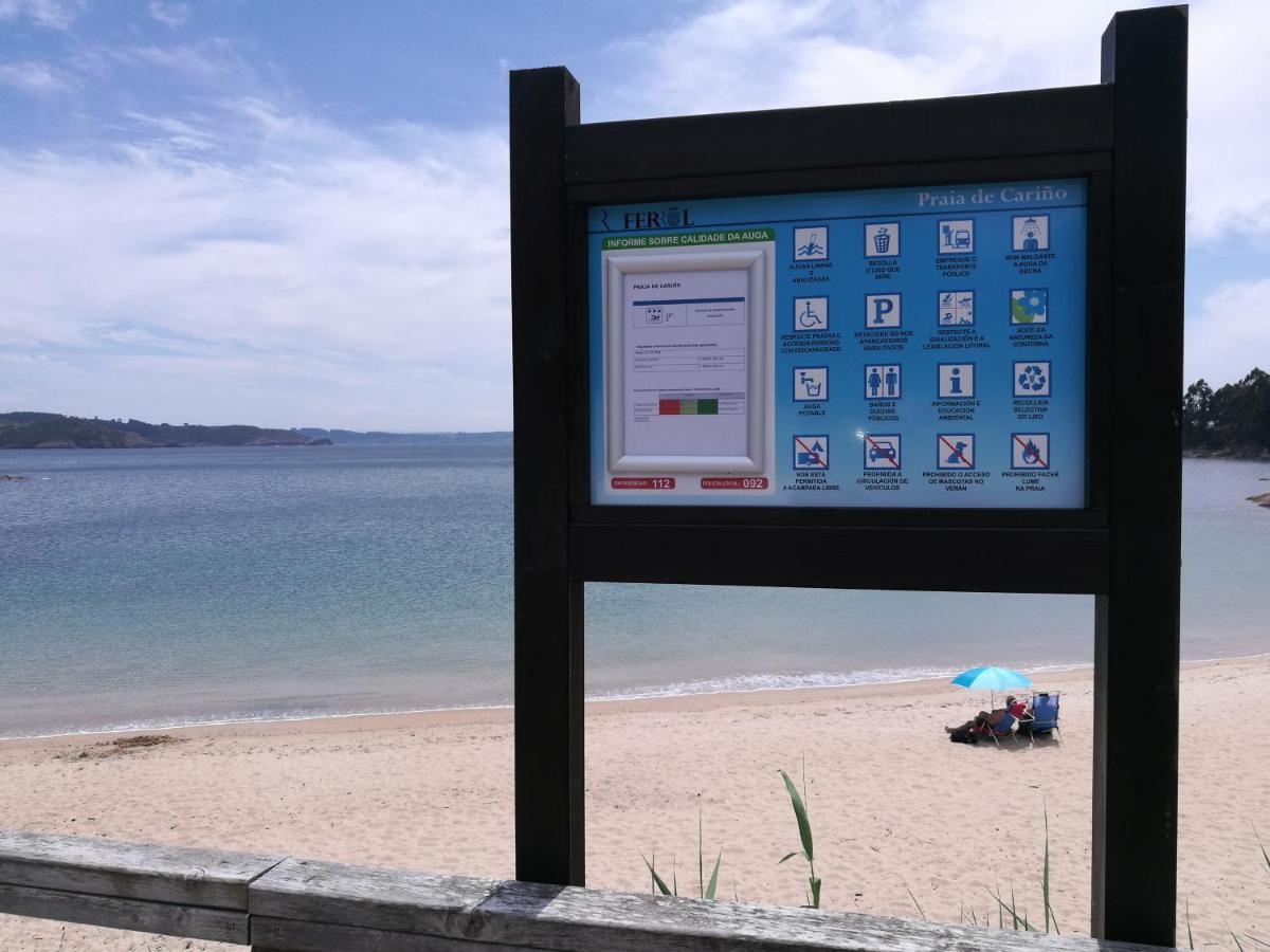 Casa A Pie De Playa De Carino Doninos Villa Ferrol Bagian luar foto