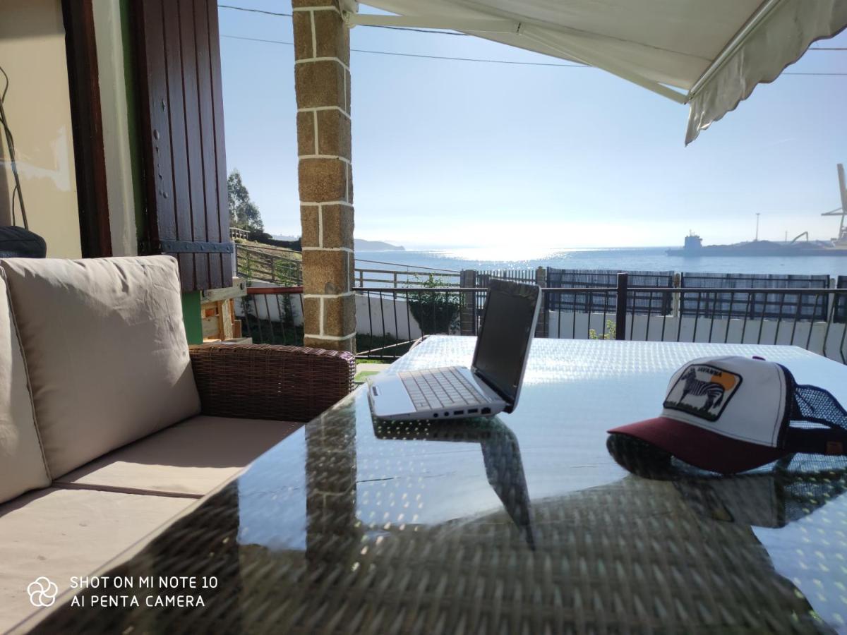 Casa A Pie De Playa De Carino Doninos Villa Ferrol Bagian luar foto